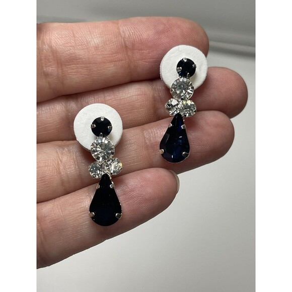 Rosemarie Collections Necklace Bracelet Earring Rhinestone 4 Piece Jewelry Set - Picture 10 of 12